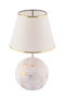 Opviq Lámpara de Mesa Balloon Blanco y Dorado